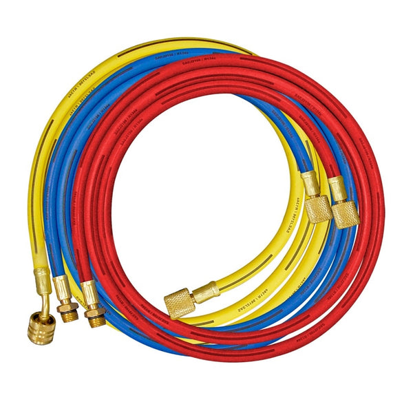 60"YELLOW HOSE W/SHUT OFF-1/2"