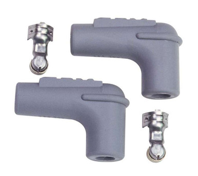 MSD 90 Degree Silicone Spark Plug Boots 8.5mm Gray 2 Per Pack 3311