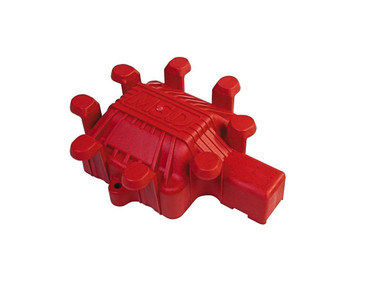 MSD Extreme Output HEI Dust Cover Red for Internal Coil Fits HEI Pro-Billet Distributor 84022