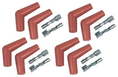 MSD Pro Race Spark Plug Boot & Terminal Kit 115 Degree 8.5mm Red 8853