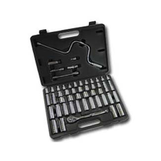 51 Piece 3/8 inDrive 6 Point SAE and Metric Socket Set