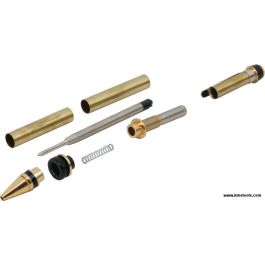 MaxWood Cigar-Style Pen Turning Kit - Twist - Gold Finish