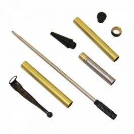 MaxWood Slimline Pen Turning Kit - Twist - Black Finish