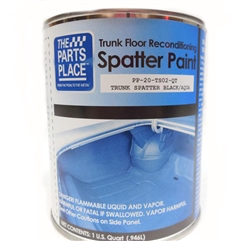 Camaro Correct Black and Aqua Trunk Spatter Paint, 1 Quart