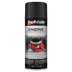 Camaro Low-Gloss Satin Black Spray Paint for Firewall Wheel Well Under Side of Hoods and More, 12 oz.