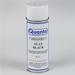 Quanta FLAT BLACK Spray Paint, 12 Ounce Can