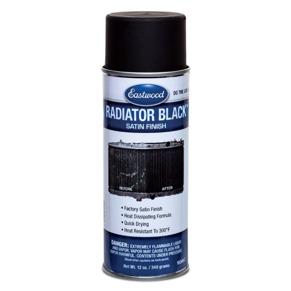 Eastwood Radiator Black Spray Paint Satin Finish, 12oz Spray Can