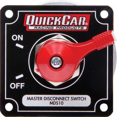 QuickCar 250 Amp 4-Post Battery Master Disconnect Switch with Black Mounting Plate 55-013