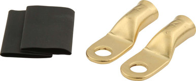 Quickcar 4 AWG 1/4" Power Rings with Heat Shrink Pair 57-525