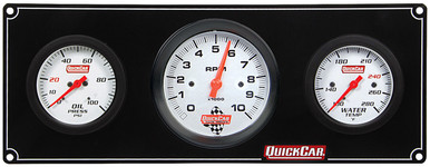 QuickCar Extreme 2-1 Gauge Panel with 3" Tachometer Oil Pressure Water Temperature 61-77313
