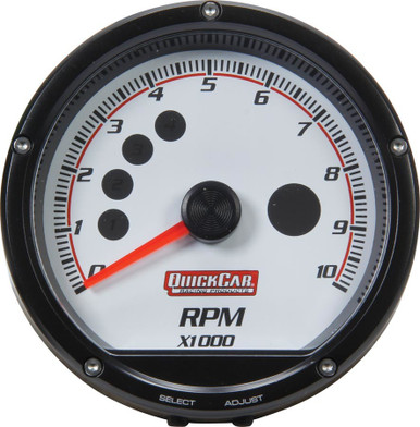 QuickCar Redline Multi-Recall Tachometer 3" White 10,000 RPM 63-001