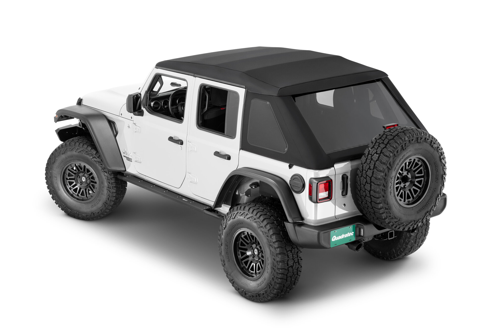 QuadraTop Adventure Top S with Premium Black Twill for 18-26 Jeep Wrangler JL Unlimited 4-Door