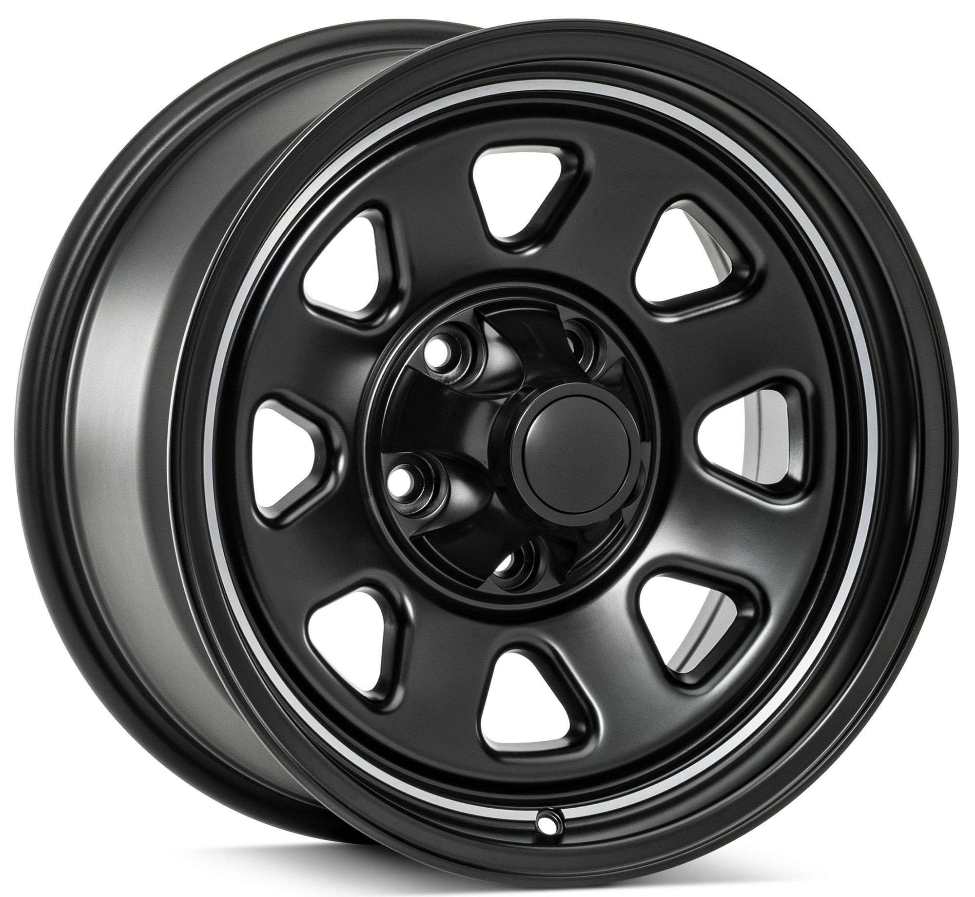 Quadratec CJ Retro Alloy Wheel 15x8 with 4.0 Backspace for 55-86 Jeep CJ