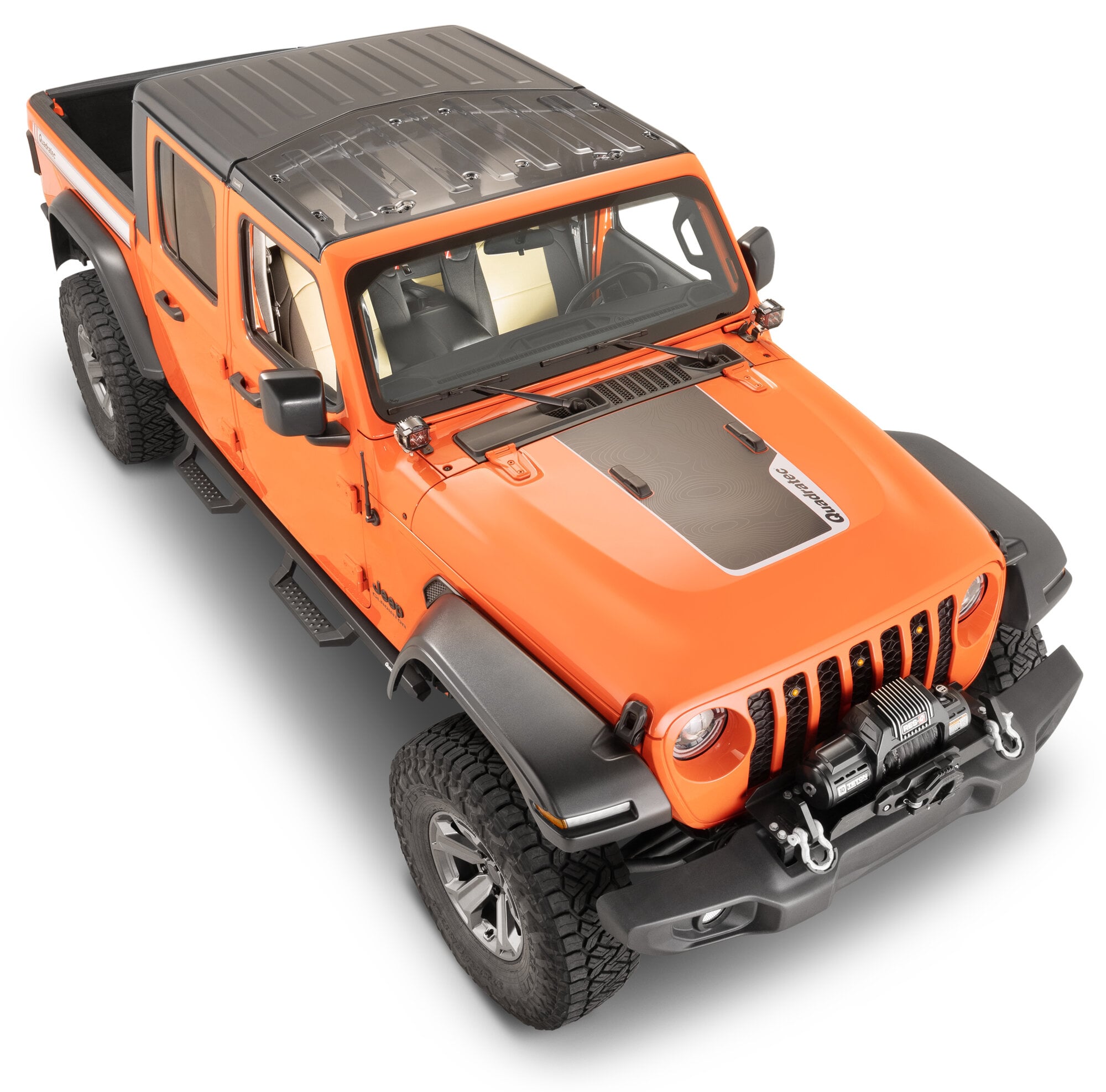 QuadraTop SkyLite Clear Hardtop Panel for 09-26 Jeep Wrangler JK, JL & Gladiator JT