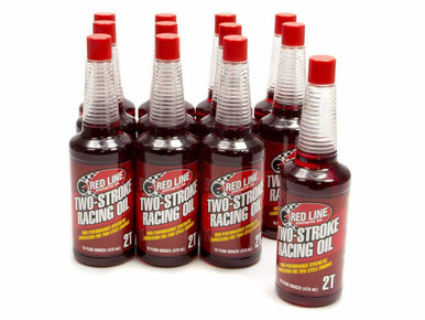 Redline 2 Cycle Racing Oil Case 12x16oz Bottles 40603 CASE/12