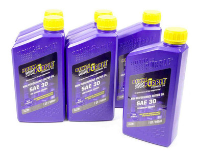 Royal Purple SAE 30 Engine Oil Case 6x1 Quart 6030