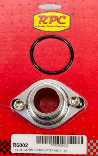 55-64 Chevy V8 Alum Str Up Water Neck Polished R6002