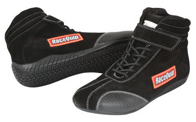 Racequip Shoe Ankletop Black Size 9 SFI 30500090
