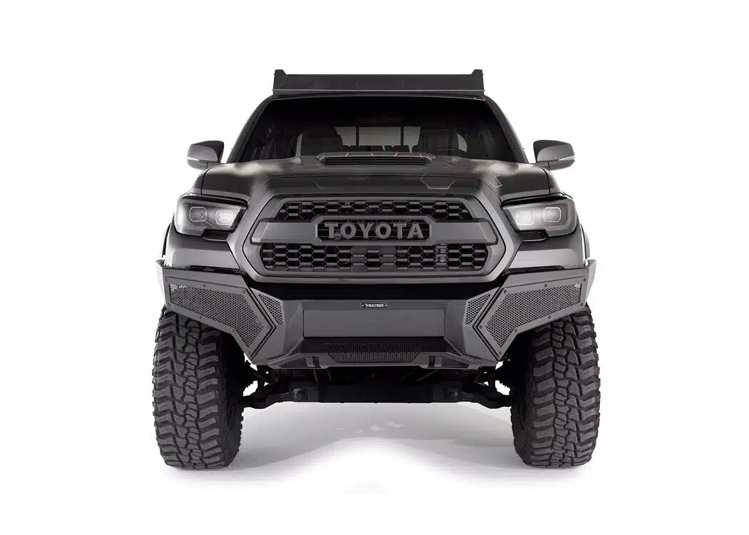 RealTruck Go Rhino Element Front Bumper for 16-26 Toyota Tacoma