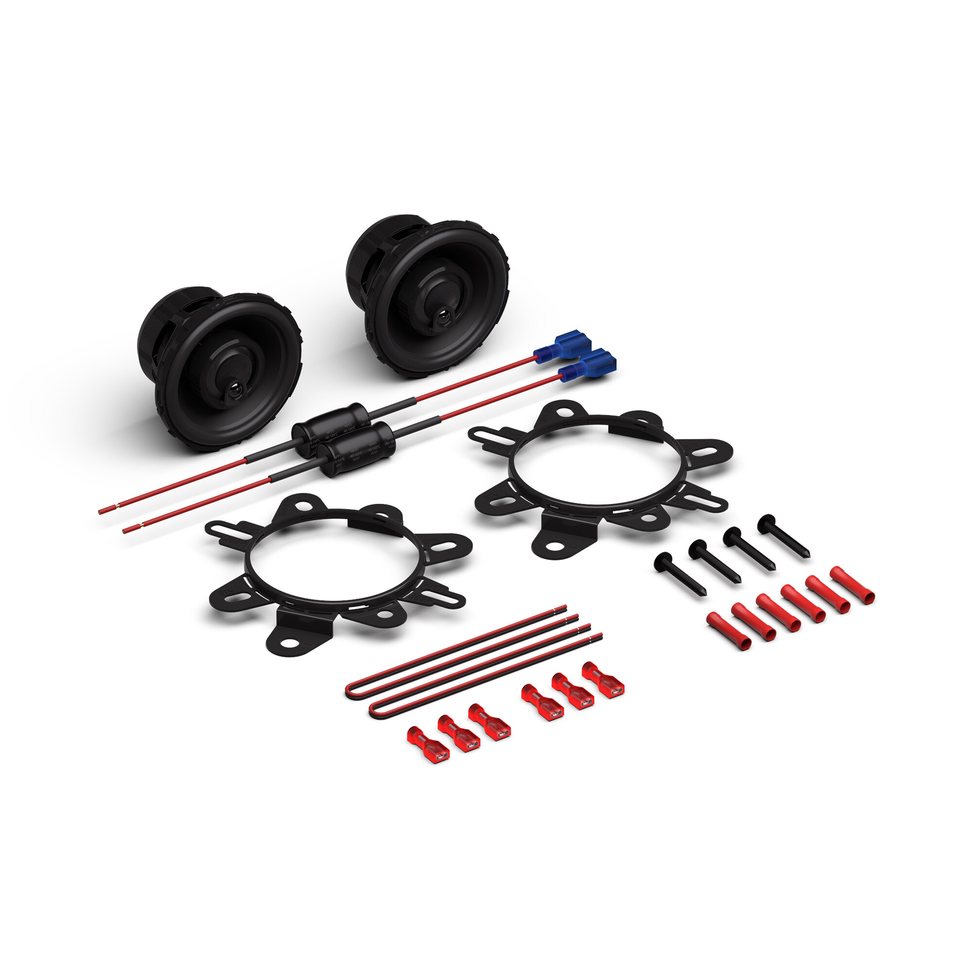 Rockford Fosgate P1V2-25 Punch P1 2.5” 3-Way Coaxial Speaker for 16-26 Toyota Tacoma