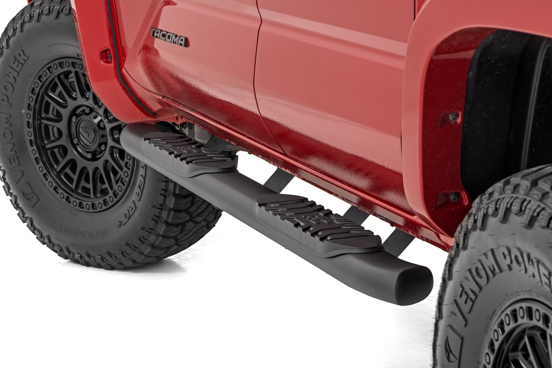 Rough Country 21017 Oval Nerf Steps for 24-26 Toyota Tacoma Double Cab