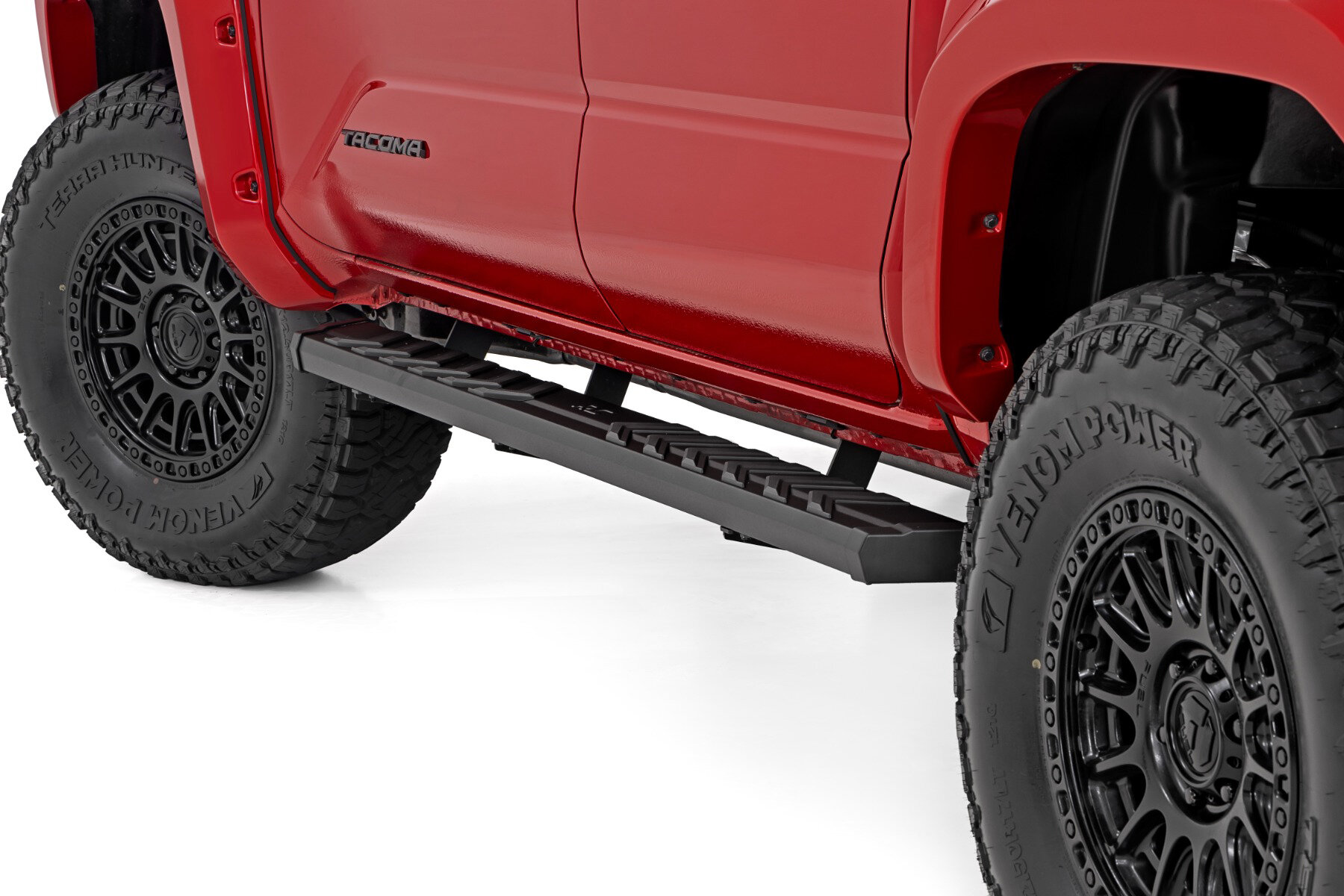 Rough Country 41013 BA2 Running Boards for 24-26 Toyota Tacoma Double Cab
