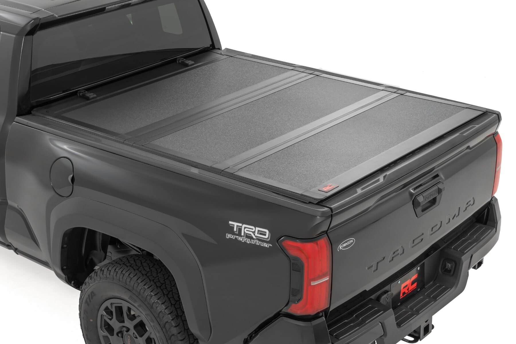 Rough Country Hard Tri-Fold Flip Up Bed Cover for 24-26 Toyota Tacoma