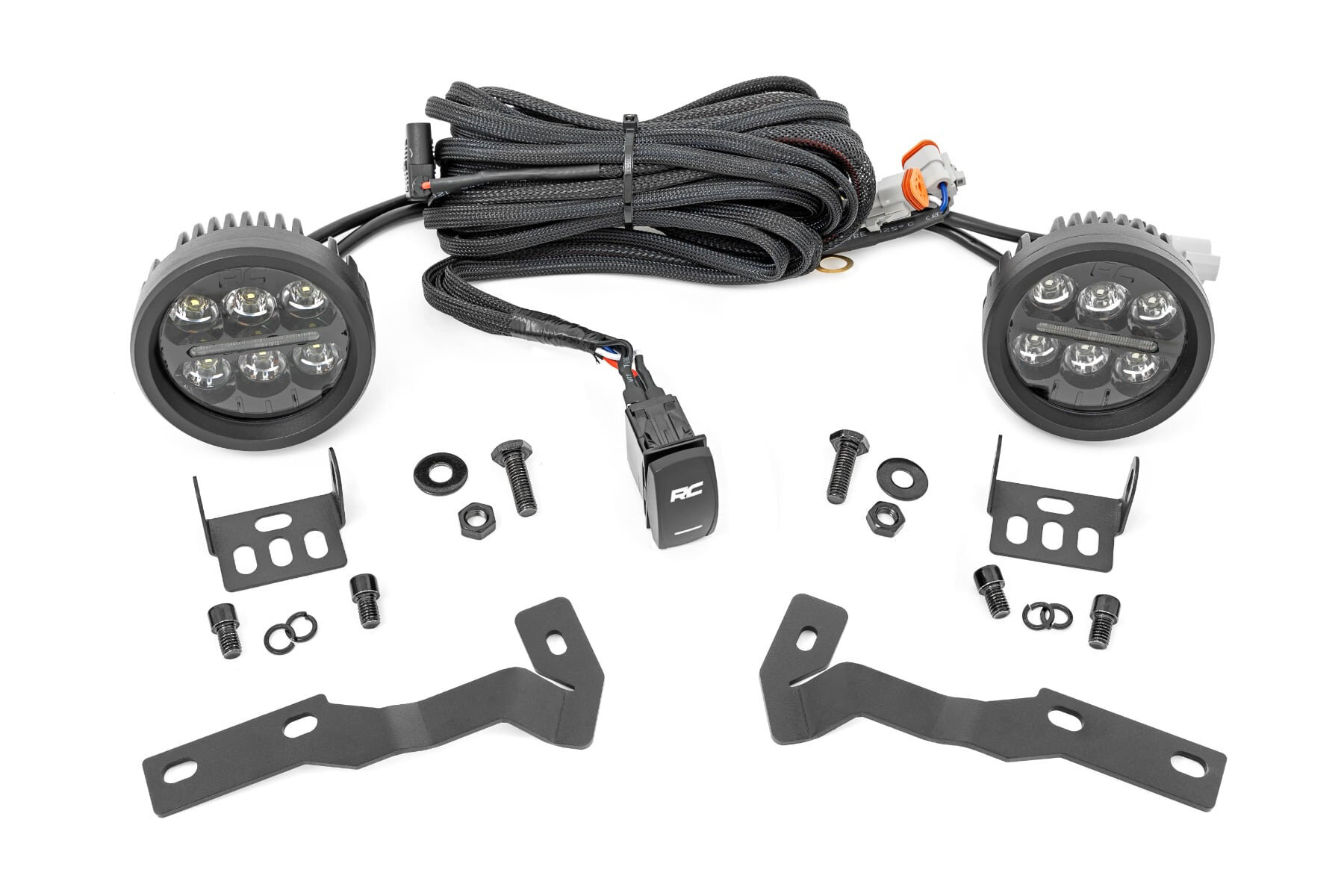 Rough Country LED Ditch Light Kit for 16-23 Toyota Tacoma