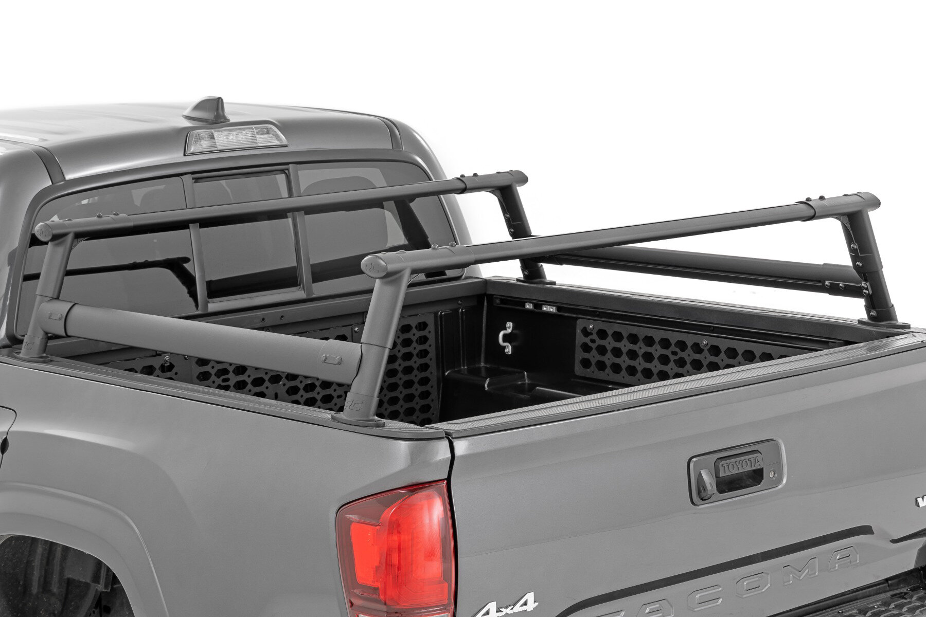 Rough Country 73115 Aluminum Bed Rack Half Height for 05-23 Toyota Tacoma