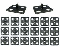 Camaro Hood Insulation Clip Set, 4 Hole Square, 20 Piece Kit