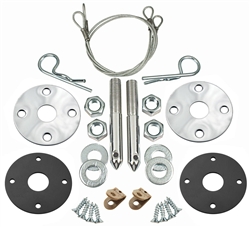 Camaro Hood Pin Safety Kit, Polished Stainless Steel