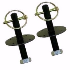 Camaro Hood Pin Safety Kit, Flip Over Style, Black Aluminum
