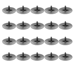 Camaro Round Hood Insulation Clip with 3/4" Serrated Stem, 20 Piece Kit