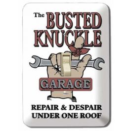 Busted Knuckle Garage Light Switch Plate