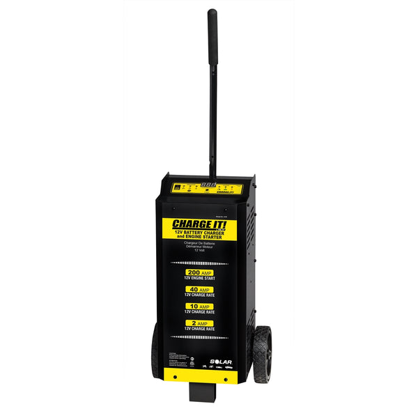 CHARGE IT! Wheel Battery Charger 6/12 Volt, 40/20/5/200 Amp SOL4735