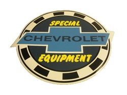 Camaro Window Decal, Chevrolet Special Equipment, 4 Inch Diameter