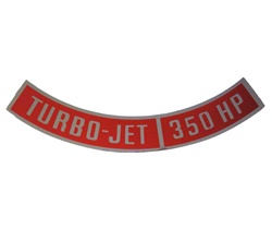 Camaro Turbo Jet 350 HP Air Cleaner Decal