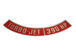 Turbo Jet 390 HP Air Cleaner Decal