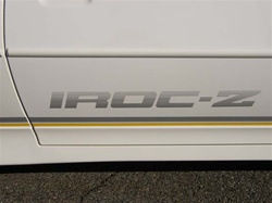 1988 - 1990 Camaro IROC-Z Door Decal, Color Choice, Each