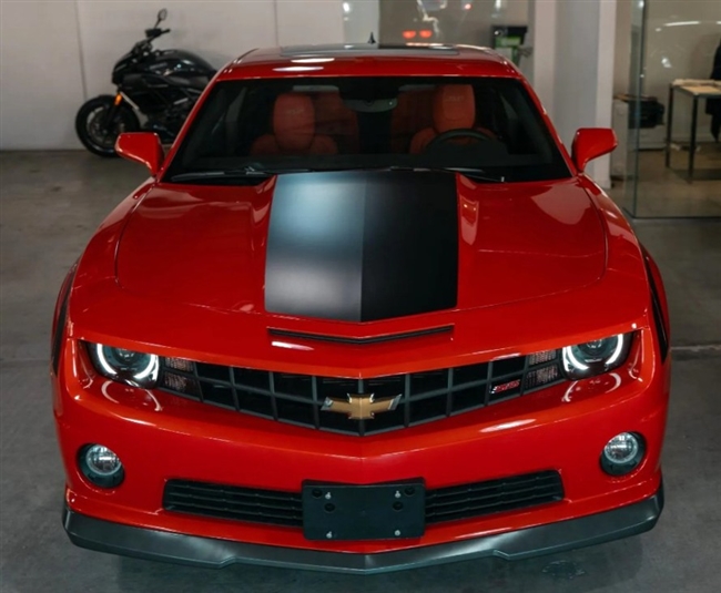 2010 - 2013 Camaro Decal Stripe Set, Hood and Trunk, Solid One Piece, Choose Color