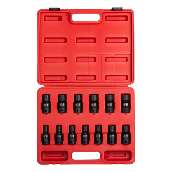 Sunex Tools 13-Piece 1/2 in. Drive Metric Universal Impact Socket Set