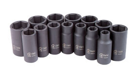 Sunex Tools 14 Pc. 3/8" Drive Metric Mid-Depth Impact Socket Set