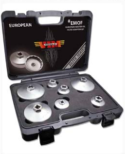 Durston Manufacturing Co EMOF European Master Oil Filter Adapter Set - 8 Piece