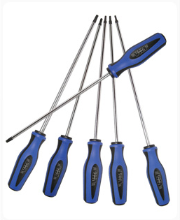 Durston Manufacturing Co TDI1200XL 12" Long Torx Screwdrivers- 6 Piece