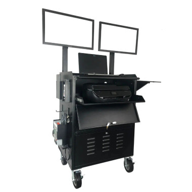 Goliath Carts TGO-DC2-T Go Tech / Fully Loaded Tablet Edition Cart