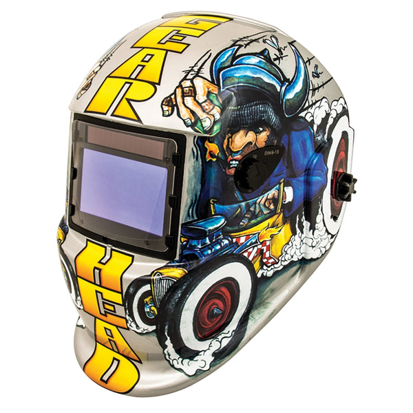 Solar Powered Auto Dark Welding Helmet - Gear Head TIT41290