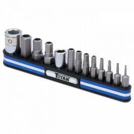Titan 13pc Tamper-Proof Metric Hex Socket Set