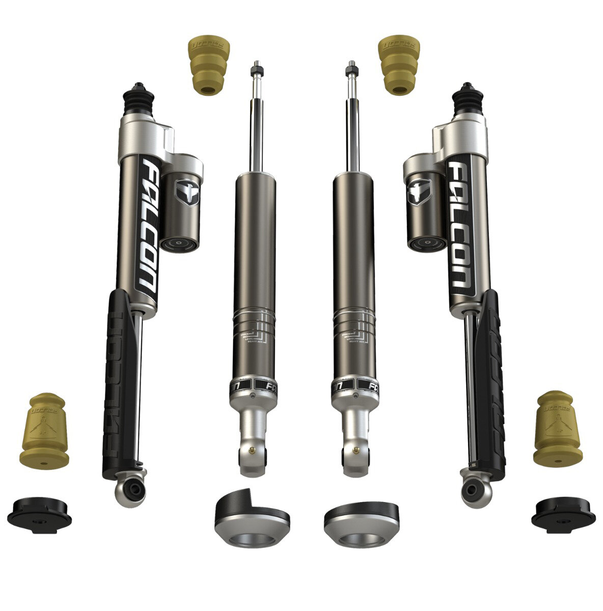 Teraflex Falcon 2.25" Sport Shock Leveling System for 05-23 Toyota Tacoma