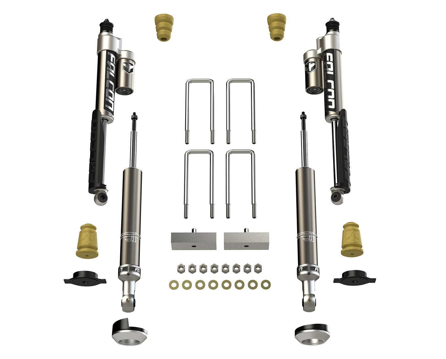 Teraflex Falcon 2.25" Sport Shock & Spacer Lift System for 05-23 Toyota Tacoma