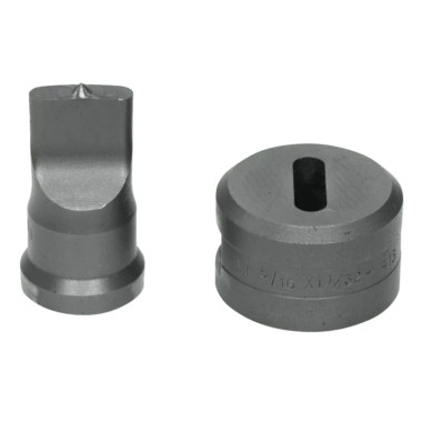 Edwards PDOB9/32X1 9/32x1 Oblong Punch & Die Set with Key-Way